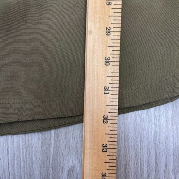 Anine Bing Revolve Short Sleeve Silk Lightweight Mini Dress Olive Green XS - Picture 15 of 15